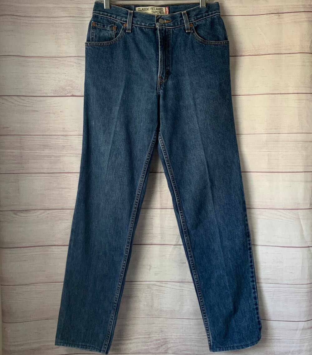 Vintage Women's Levi's 550 Denim Jeans Classic Relaxed Tapered 2004 Size 8L